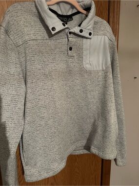 Pulse Gray and Black Hooded Sweatshirt - XL